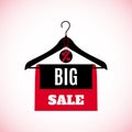 Big Sale creative label on white background.