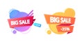 Big Sale Deal, Promo Discount Banners. Attention-grabbing Visual Cues In Bright Colors, Highlighting Reduced Prices Royalty Free Stock Photo