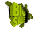 Big sale discount advertisement Royalty Free Stock Photo