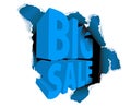 Big sale discount advertisement Royalty Free Stock Photo