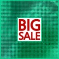 Big sale halftone concept background.