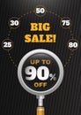 Big sale infographic design. Vector template.