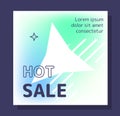 Big sale post vector concept Royalty Free Stock Photo