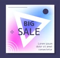 Big sale post vector concept Royalty Free Stock Photo