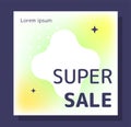 Big sale post vector concept Royalty Free Stock Photo