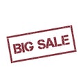 Big Sale rectangular stamp.