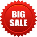 Big sale seal stamp badge red Royalty Free Stock Photo