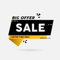 Big sale special offer banner. Big sale for online shopping vector illustration Royalty Free Stock Photo