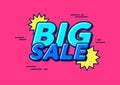 Big sale special offer banner template. Royalty Free Stock Photo