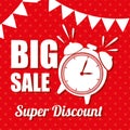 Big sale super discount clock pennat polka dot