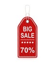 Big Sale Tag 70 Percent Royalty Free Stock Photo