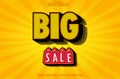 Big sale text effect Royalty Free Stock Photo