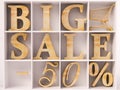 Big Sale text