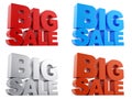 Big Sale text Royalty Free Stock Photo