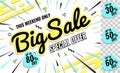 Big Sale. this weekend special offer. Vector