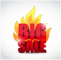 Big sale word illustration design