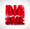 Big sale word illustration design