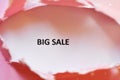 big sale write Royalty Free Stock Photo