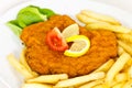 Big Schnitzel-Escalope with Salad