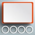 Big Screen Rectangeles 4 Rings PiAd Royalty Free Stock Photo