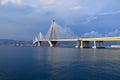 Big sea bridge Rion Antirion Greece Patras photo