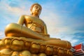 The Big Seated Buddha Statue at Wat Paknam Phasi Charoen in Bangkok, Thailand