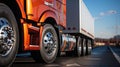 Big Semi Truck Wheels Tires. Rubber, Tyres. Tractor Truck. Freight Trucks Logistics Transport. Auto Service Shop.