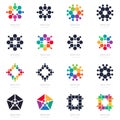 Big set of Abstract Logos. Vector logotypes, design elements