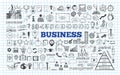 Big set of Business Icons. Royalty Free Stock Photo