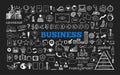 Big set of Business Icons. 1 Royalty Free Stock Photo