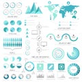 Big set of creative business infographic elements. Royalty Free Stock Photo