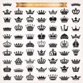 Big set of crown icons