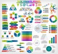 Big set of different infographics