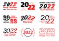 Big Set of 2021 Happy New Year logo text design. 2021 number design template. Collection of 2021 happy new year symbols. Royalty Free Stock Photo