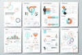 Big set of infographic vector elements and business brochures Royalty Free Stock Photo
