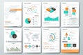 Big set of infographic vector elements and business brochures Royalty Free Stock Photo