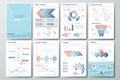 Big set of infographic vector elements and business brochures Royalty Free Stock Photo