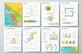 Big set of infographic vector elements and business brochures Royalty Free Stock Photo