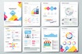 Big set of infographic vector elements and business brochures Royalty Free Stock Photo