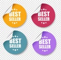 Big Set Label And Transparent Background Royalty Free Stock Photo