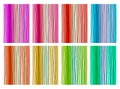 Big set of lines hand drawn vector background palette of rainbow colors