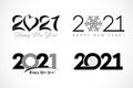 Big set of logo 2021 text design
