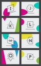 Big Set of Minimal Geometric Lined Template for Hipster Identity in Vector Royalty Free Stock Photo
