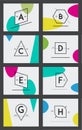 Big Set of Minimal Geometric Lined Template for Hipster Identity in Vector Royalty Free Stock Photo