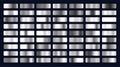 Big set of silver gradients Royalty Free Stock Photo