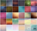 Big Set Of Soft Colored Abstract Background Royalty Free Stock Photo