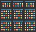 Big Set of Sport Vector Flat Icons Royalty Free Stock Photo