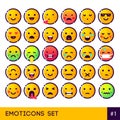 Emoji-set copy Royalty Free Stock Photo