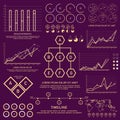 Big set of various infographic elements for business. Royalty Free Stock Photo