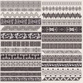 Big Set Of Vector Decorative Borders Royalty Free Stock Photo